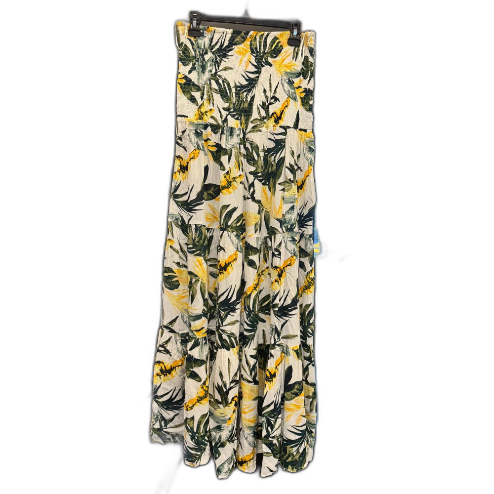 Charlie Paige Strapless Gauze Sundress Boho Beach Maxi Dress Size L - Picture 4 of 5